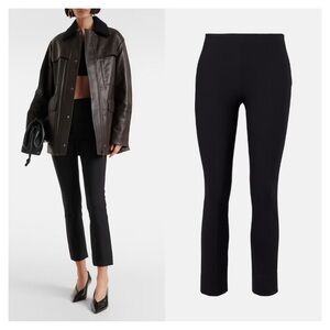 VINCE • Stitch Front Seam Ponte Legging in Black
